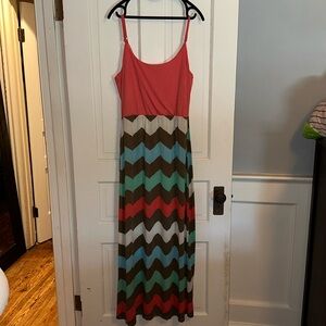 Chevron maxi dress